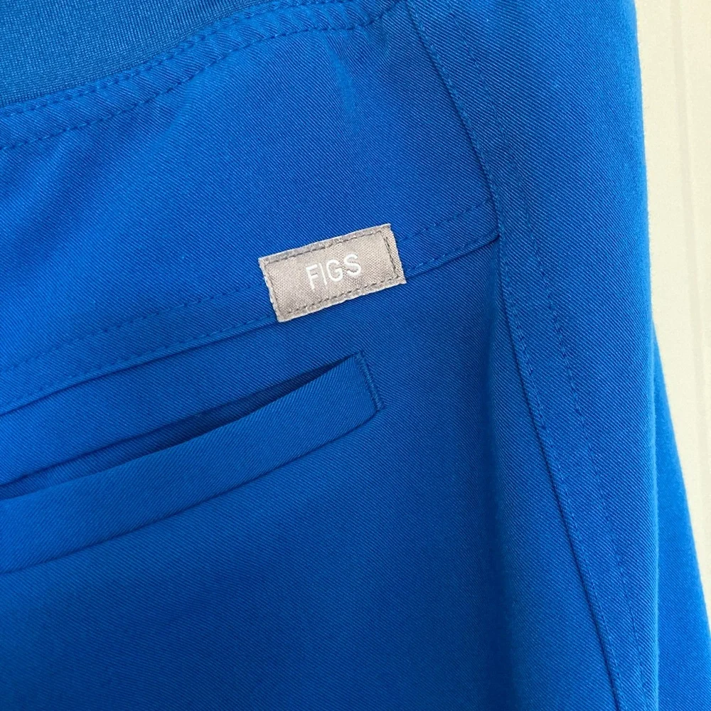 Figs Axim Cargo Scrub Pants Royal Blue Men Size L/S